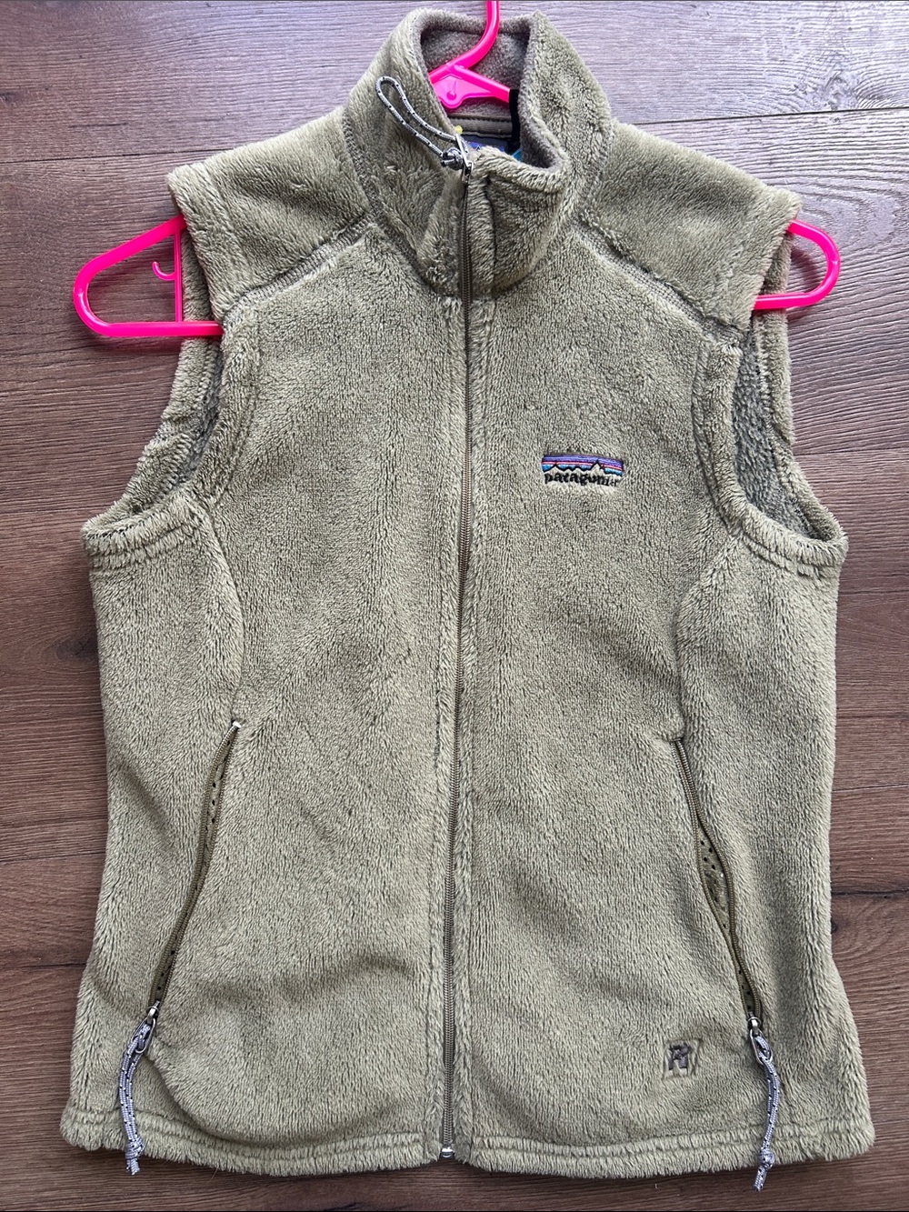 Patagonia Olive Fleece Vest - Full Zip Cozy Layer ! Medium